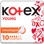kotex Прокладки гигиенические Young Ultra Normal Pads 10 шт